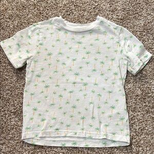 Caribbean Joe Kids' Palm Tree Tee - White and Green